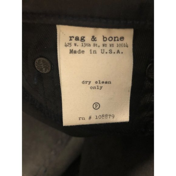 Rag & Bone Coated Legging Zipper Jeans - Size 27 - Picture 13 of 14